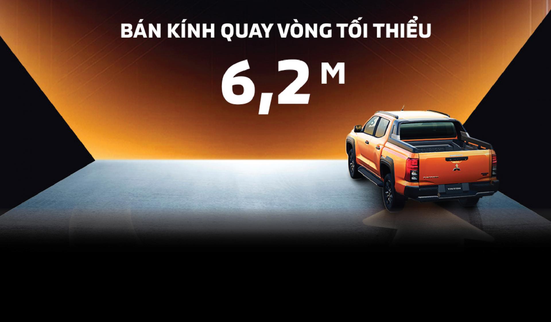 BÁN KÍNH QUAY VÒNG TỐI THIỂU 6,2 m​