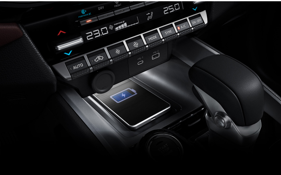 SẠC KHÔNG DÂY + USB TYPE A & C