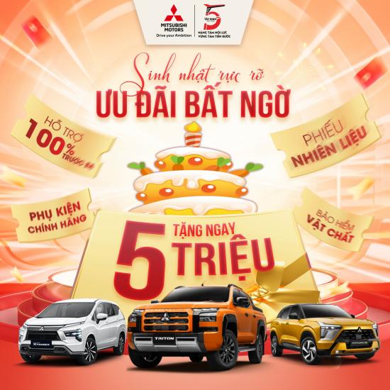 MỪNG SINH NHẬT 5 NĂM – TẶNG NGAY 5 TRIỆU ĐỒNG CÙNG NHIỀU ƯU ĐÃI HẤP DẪN