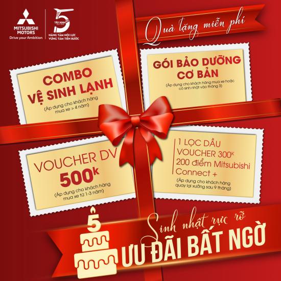 Sinh nhật rực rỡ – Mitsubishi Tây Ninh triển khai ưu đãi dịch vụ đặc biệt tháng 3/2026