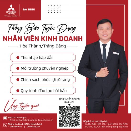 BẢN TIN TUYỂN DỤNG THÁNG 8.2024 tại MITSUBISHI TÂY NINH