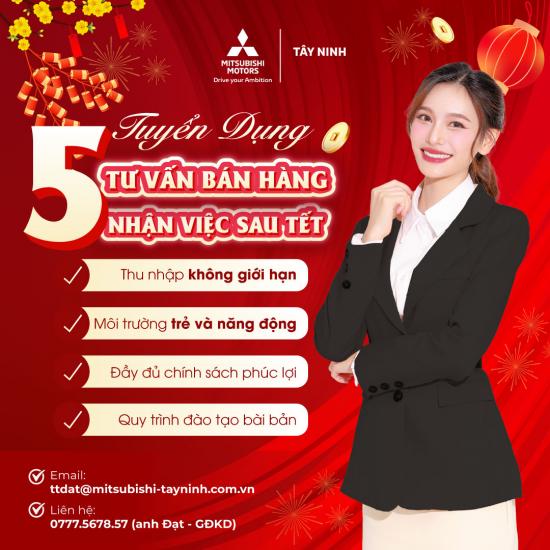 TUYỂN DỤNG TƯ VẤN BÁN HÀNG XE MITSUBISHI