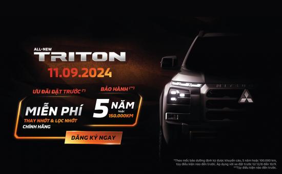 CHƯƠNG TRÌNH ĐẶT HÀNG TRƯỚC ALL-NEW TRITON 2024